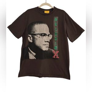 Shoe Palace Men’s Graphic Tee Shirt Brown Malcom X Size Large